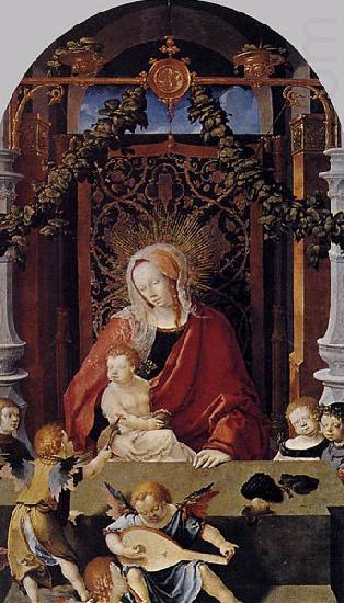 Virgin and Child with Angels, Lucas van Leyden
